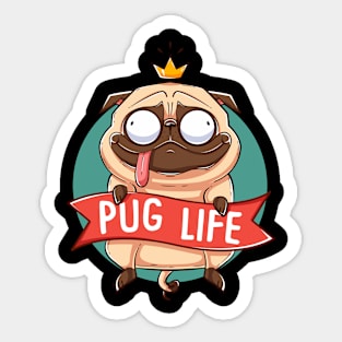 PUGLIFE - FUNNY PUG Sticker